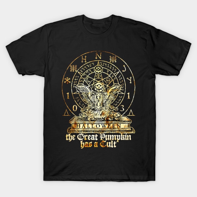 Cult of the Great Pumpkin: Winged Hourglass T-Shirt by Chad Savage